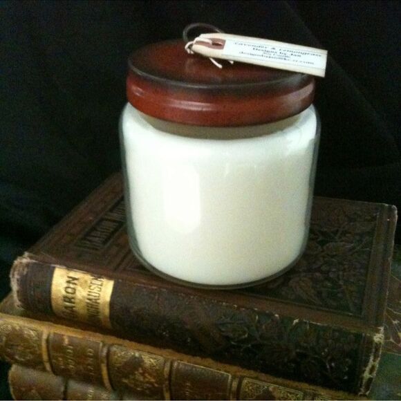 Hand Poured Candle Apothecary Jar Scented Ginseng Tea Soy Based lead free  16 oz - Picture 1 of 10